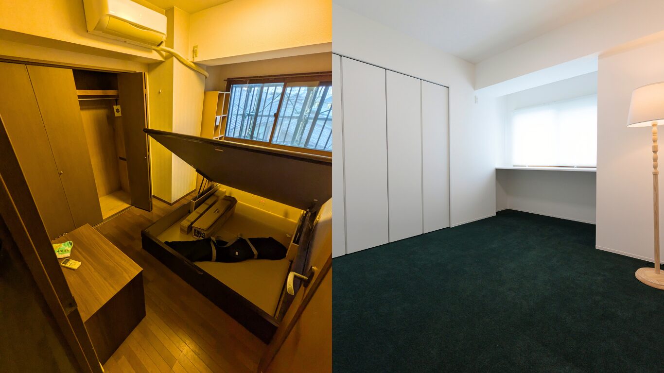 春日井市マンションのリノベーション事例「寝室」