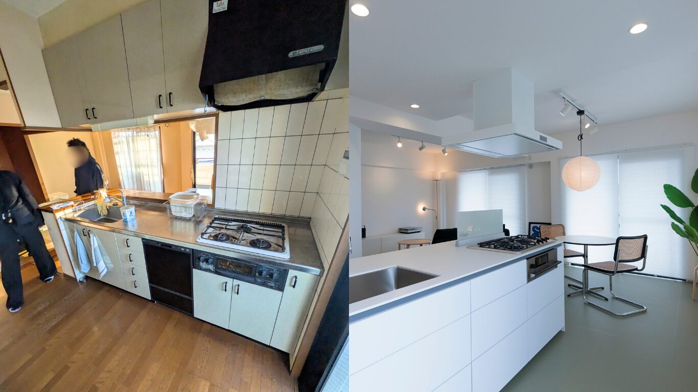 春日井市マンションのリノベーション事例「キッチン」