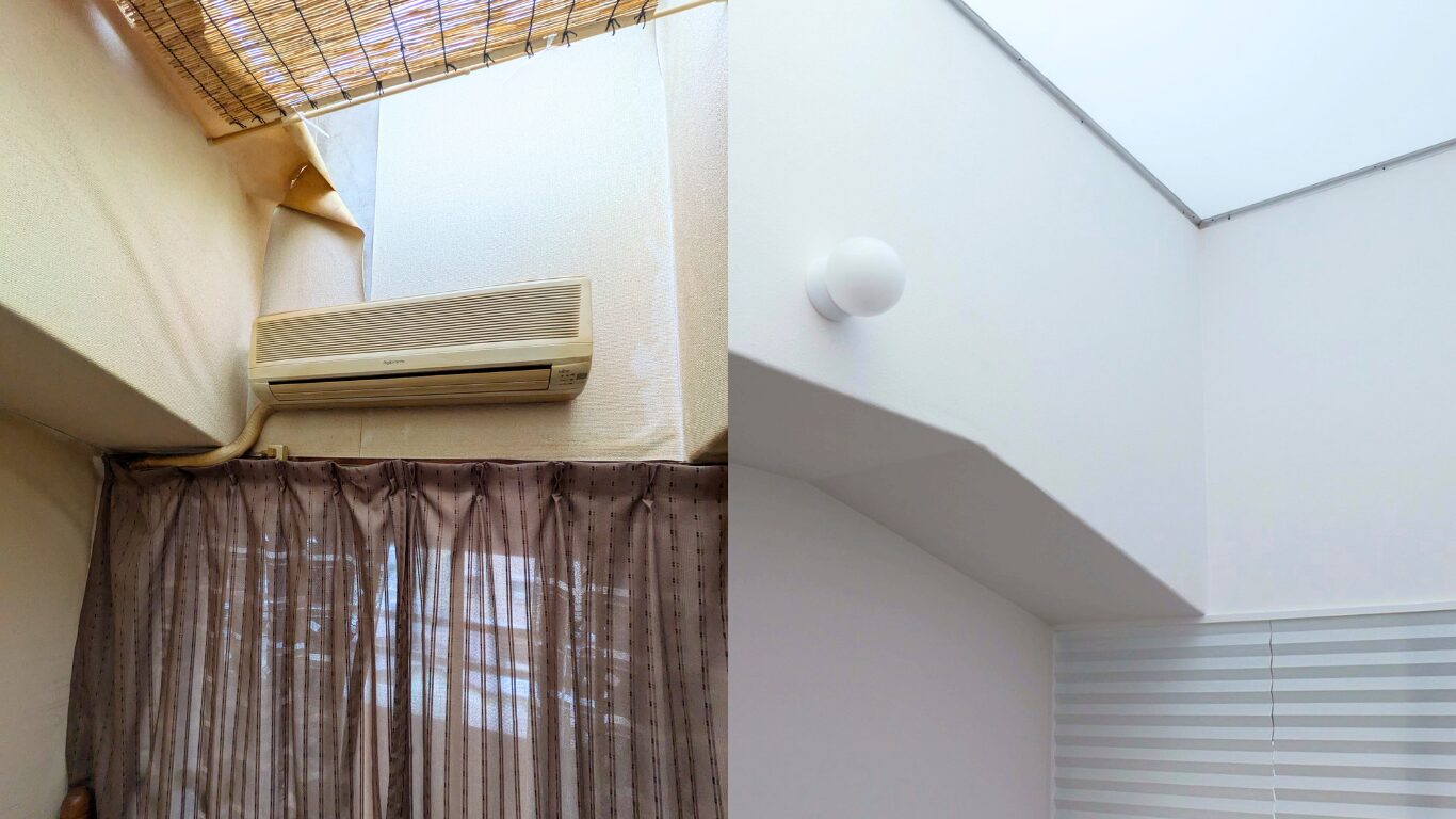 名古屋市瑞穂区リノベーションマンションのビフォーアフター「照明、クロス張り替え」事例