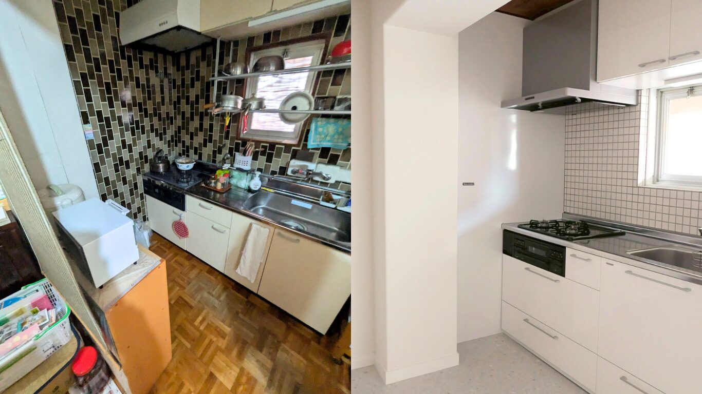 名古屋市瑞穂区マンションのビフォーアフター「キッチン」事例