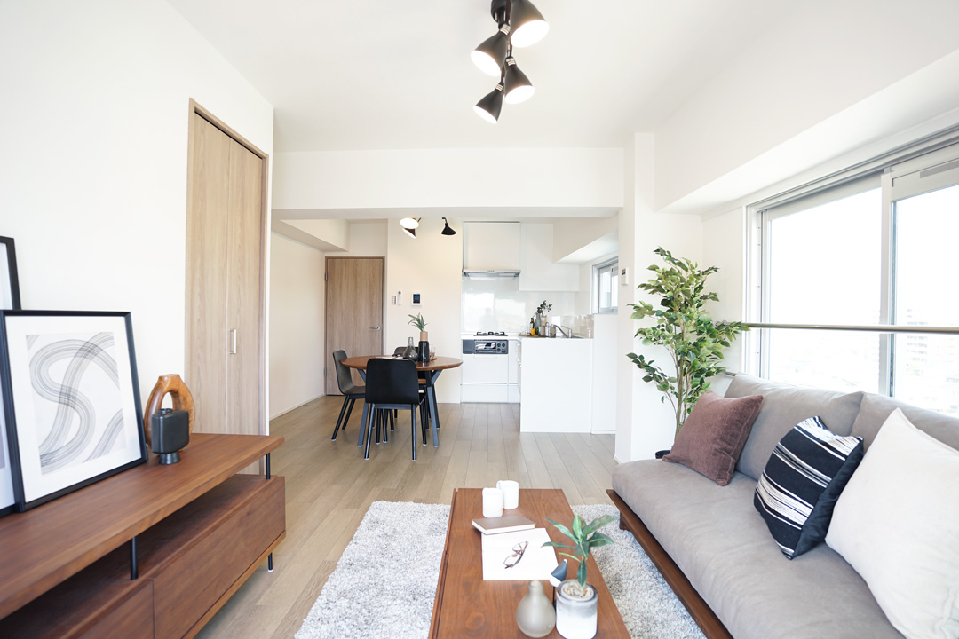 名古屋市千種区今池リノベーション「リビング、ダイニング」